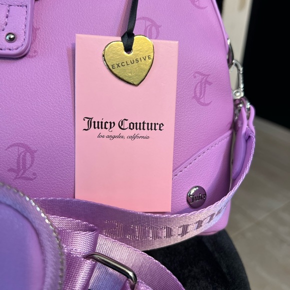Juicy Couture💜 EXCLUSIVE💜 Violet Tulle Y2CUTE DOME SATCHEL (NWT) - Picture 16 of 16